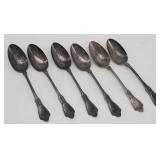 (6) Sterling Silver Tea Spoons w/ ...