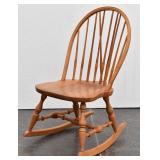 Nicholstone Small Wood Rocking Chair