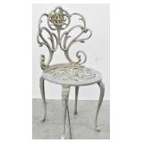 Ornate Cast Metal Garden Chair