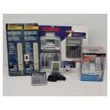 Electronic Power Strips, Calculators (some New)