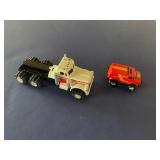 1980ï¿½s Stomper Peterbilt Semi Truck & 4x4 Van Toys