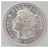 1985 One Troy Oz Fine Silver Round Silver Trade...
