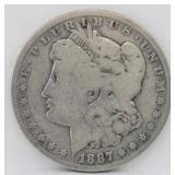 1887-O Morgan Silver Dollar - G