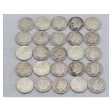(25) 1946-1964 Roosevelt 90% Silver Dimes
