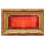 Budweiser Millennium Framed Lighted Sign