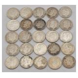 (25) 1952-1964 Roosevelt 90% Silver Dimes