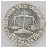1 Troy Ounce Silver Trade Unit Round