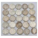 (25) 1950-1964 Roosevelt 90% Silver Dimes
