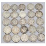 (25) 1946-1964 Roosevelt 90% Silver Dimes