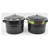 (2) Water Bath Canners w/ Racks