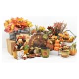 Fall Decor, Leaves, Gourds, Scarecrows, Turkey