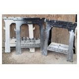 (3) Stanley Plastic Folding Sawhorses