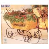 Traditions Holiday Sleigh w/Garland & Bow