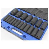 Vevor Impact Socket Set 1/2" Drive, 6 Point 19pc