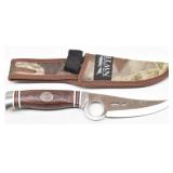 NWTF Hunting Knife w/ Belt Loop Sheath