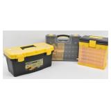 (3) Various Plastic Tool Boxes / Organizers