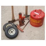 Pulaski, Bottle Jacks, Hand Ground Tamper...