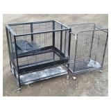 (2) Steel Rolling Critter Cages