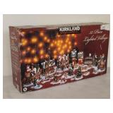 32 Piece Lighter Christmas Village in New Box