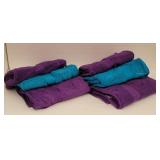 (6) NEW Bath Towels - Grape Harvest/Pacific Blue