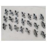 (21) Chain Link Clamps 3" Wide