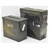 (2) Steel Ammo Cans