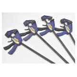 (4) Irwin Quick-Grip Bar Clamps 31" L