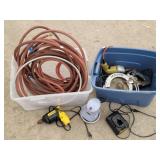 Various Hoses & Power Tools