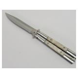 Butterfly Knife Pearl Handles