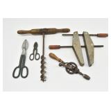 Woodworking/Metalworking Tools: Auger Bit, Hand