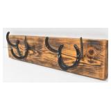 Rustic Horseshoe Coat Rack Heavy / Sturdy