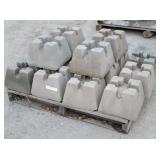 (16) Concrete Deck Blocks (see pics measurements)