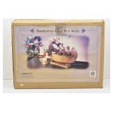 Christmas Handicrafted Canoe with Moose