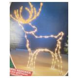 58"  Standing Lighted Reindeer Yard Decoration