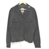 John Monroe Black Suede Mens Western Jacket Medium