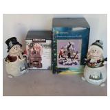 (2) Mr/Mrs Christmas Snowmen + (1) Musical ...