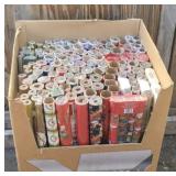 Large Box of New Christmas Wrapping Paper Rolls