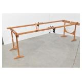 Eight Foot Hardwood Quilting Rack