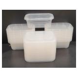 Several Clear Plastic Containers w/lids