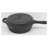 Lodge Lidded Deep Cast Iron Skillet / Chicken ...