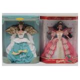 1998 Angel of Joy Barbie & 1997 Happy Holidays...