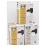 (3) Hampton Bay Exterior Wall Lanterns Matte Black