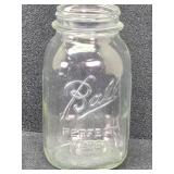 Rare FLAWED Qt Mason Jar made in U