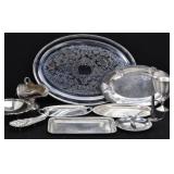Silver-plated serving pieces