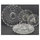(4) Fostoria American patterned Platters