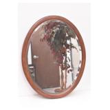 Oval Oak Mirror