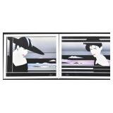 (2) 1987 Patrick Nagel GEORGIA Litho Prints