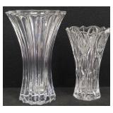 (2) Lenox Lead Crystal Flower Vases