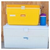 Thermos 104 Cooler, Yellow Thermos Cooler...