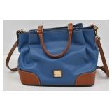 Dooney & Burke Blue Brenna Leather Purse / Handbag